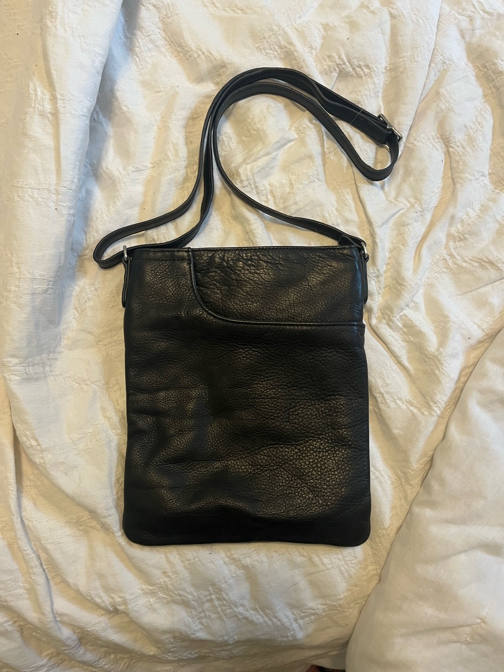 Margot black leather purse